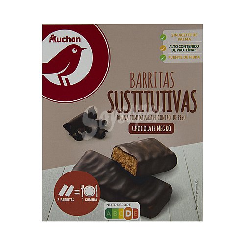 Producto alcampo Barritas sustitutivas chocolate negro producto alcampo