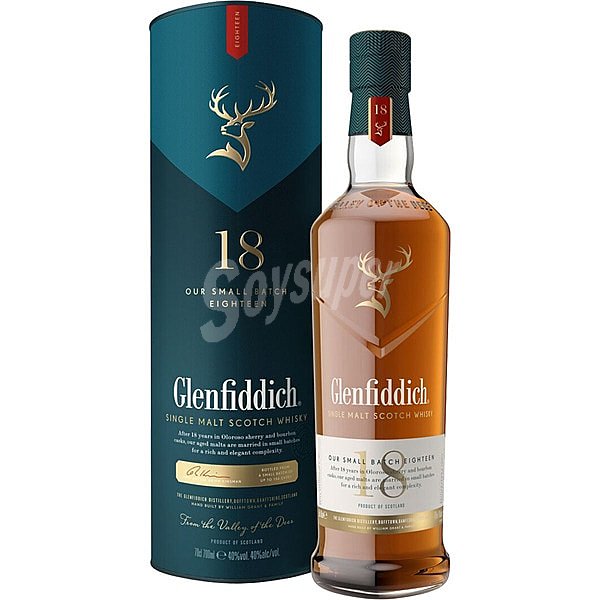 Whisky single malt con maduración de 18 años