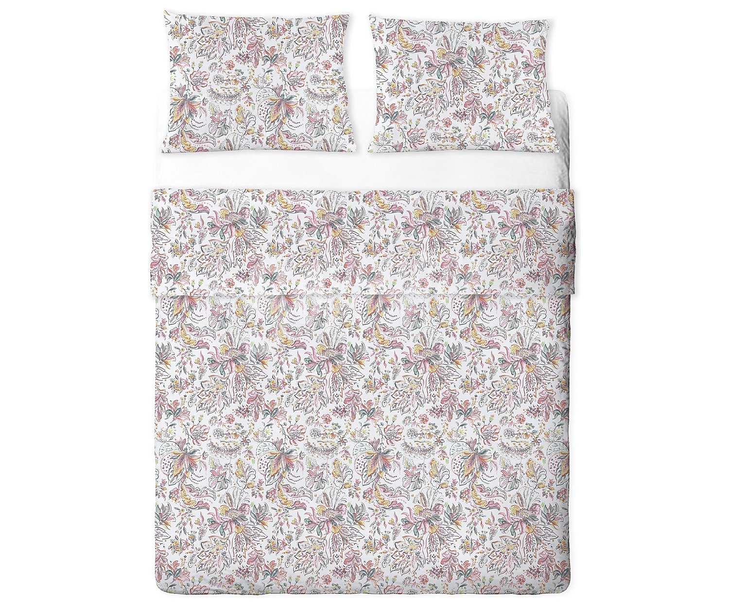 Juego de sábanas 100% algodón orgánico estampado 144 hilos para cama de 160cm.