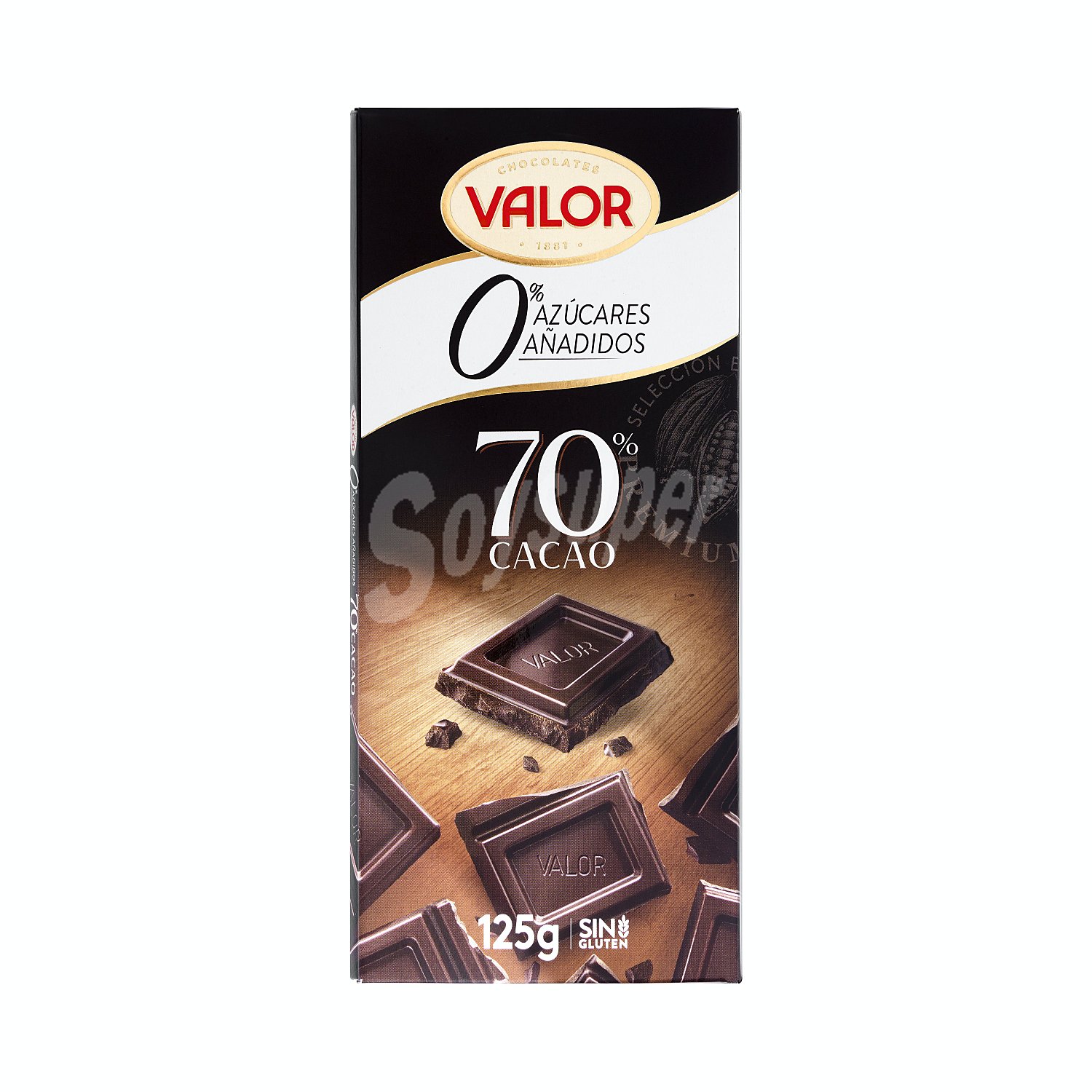 Chocolate especial negro 70% sin azúcares añadidos ( valor