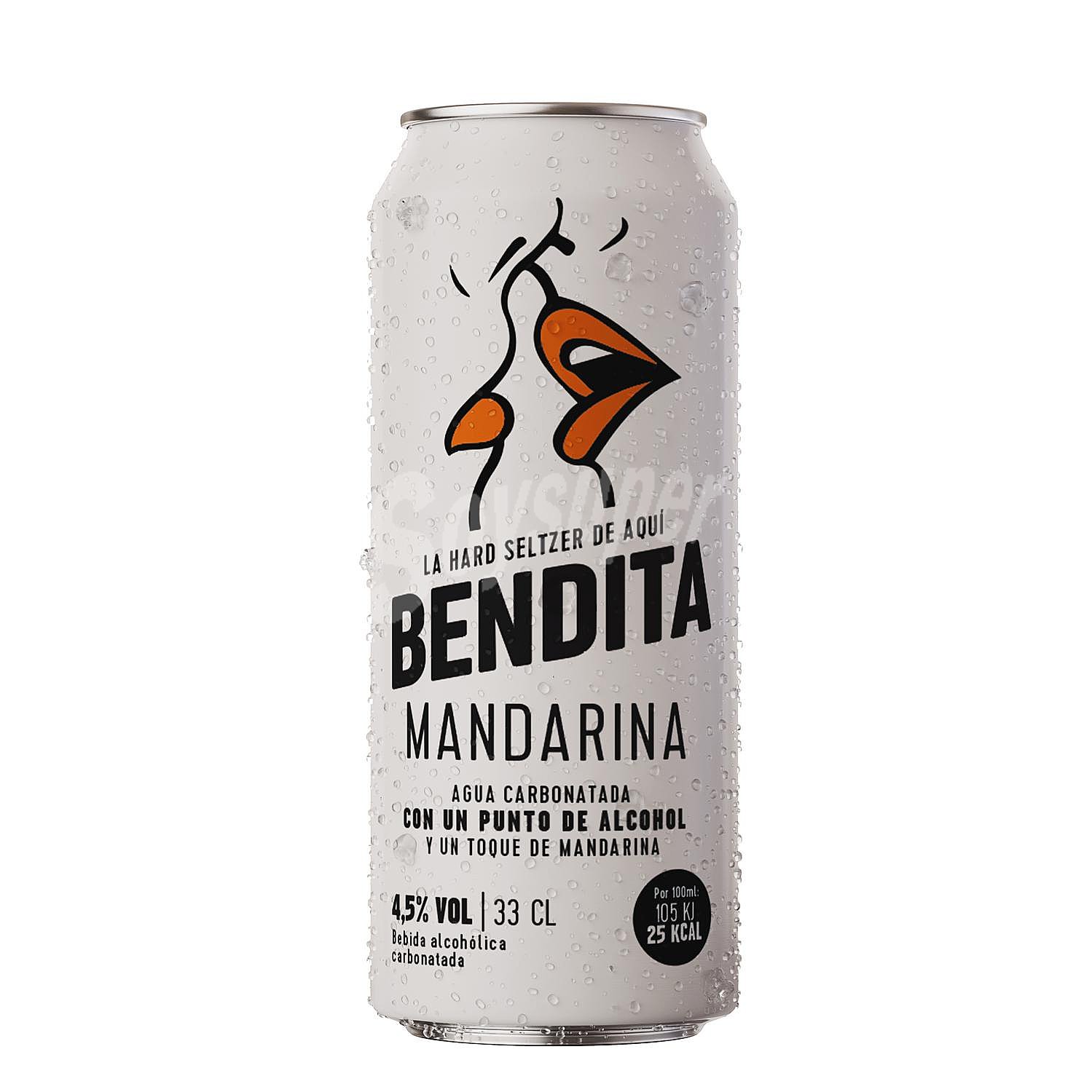 Hard seltzer con mandarina