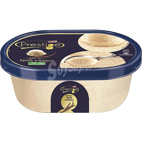 Prestige helado de vainilla bourbon sin gluten