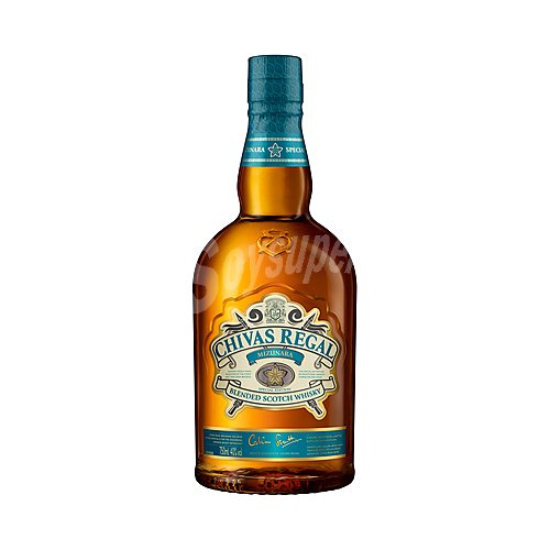 Chivas regal Whisky blended mezclado, envejecido y embotellado en Escocia chivas regal Mizunara