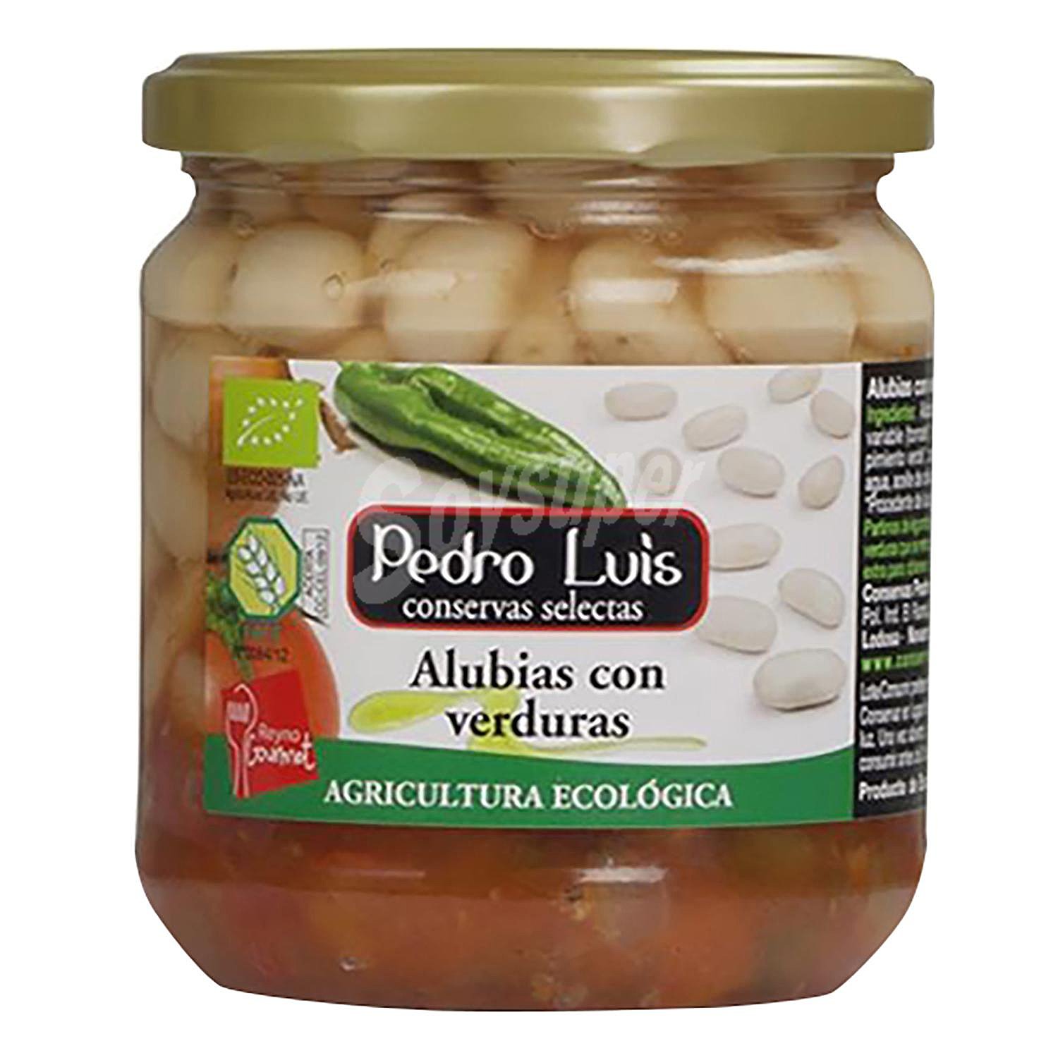 Alubias blancas con verduras ecológicas Pedro Luis sin gluten