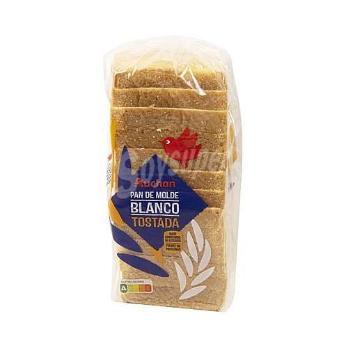 Producto alcampo Pan de molde blanco con corteza, especial tostada producto alcampo