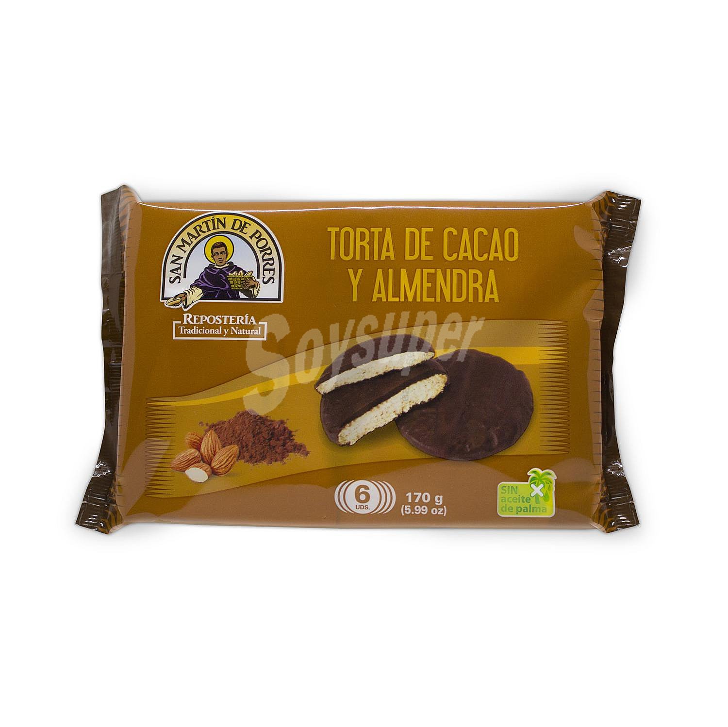 Torta de cacao y almendra San Martín de Porres