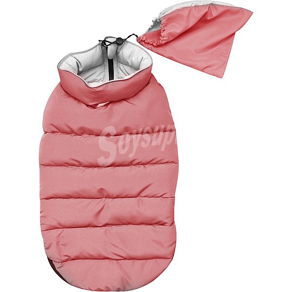 Abrigo impermeable rosa para perro talla 50 cm