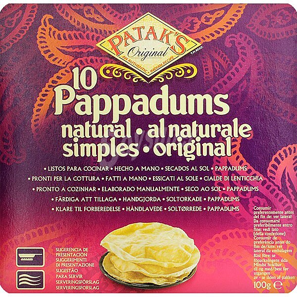 Pappaduns natural 10 unidades