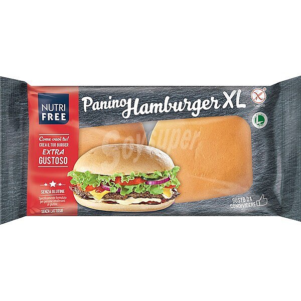 Panino hamburger XL Nutrifree sin gluten sin lactosa