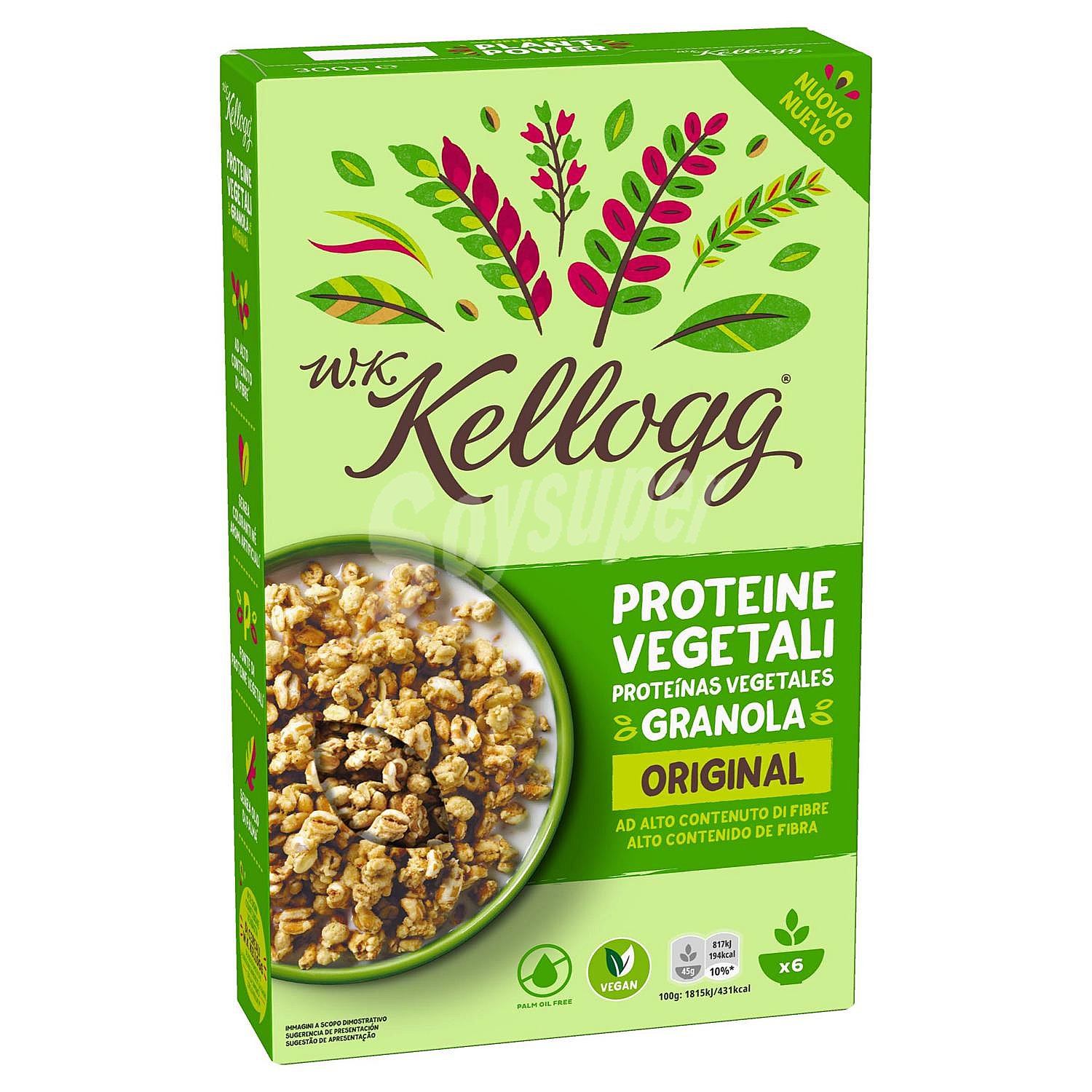 Cereales de proteína vegetal granola WK