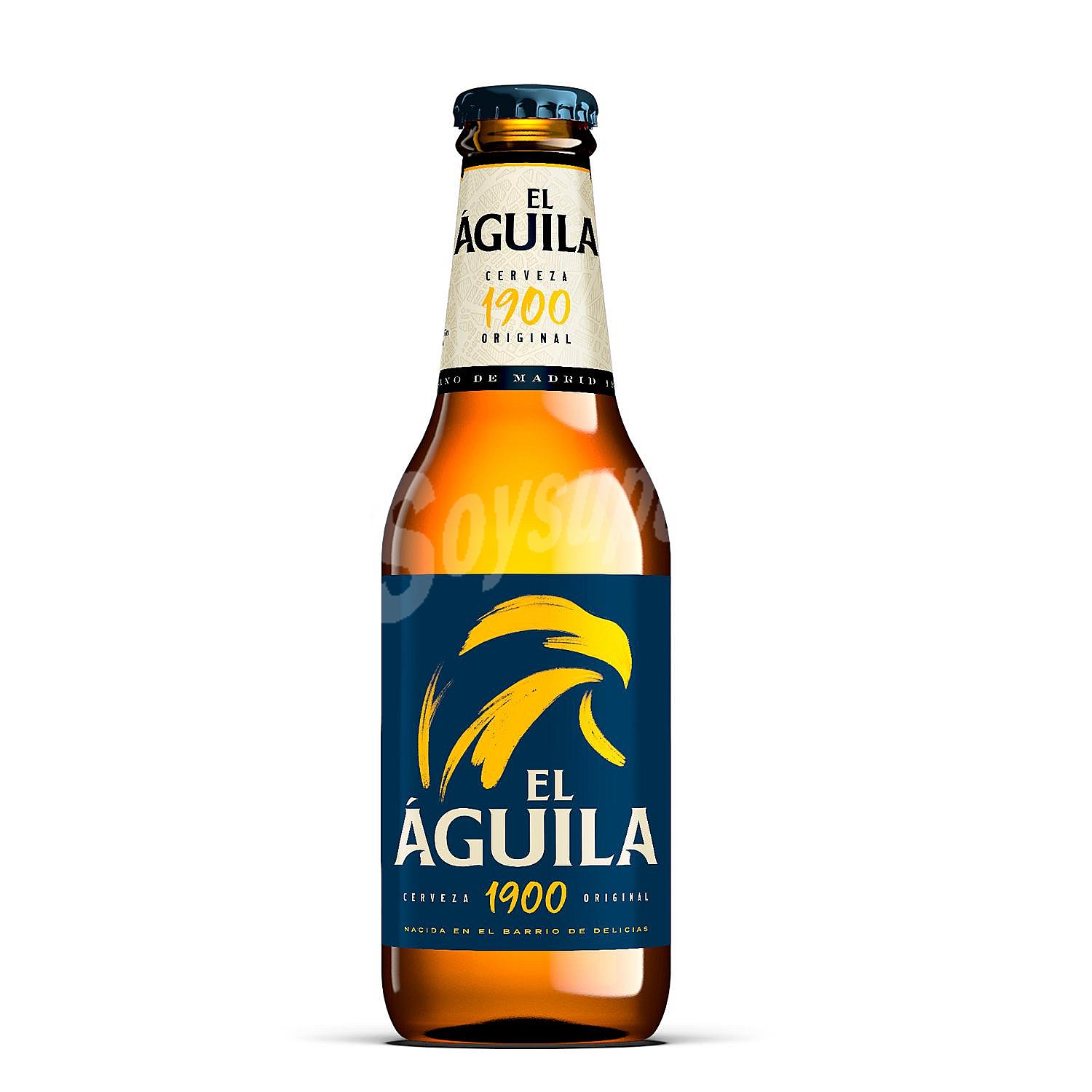 Cerveza rubia El Águila