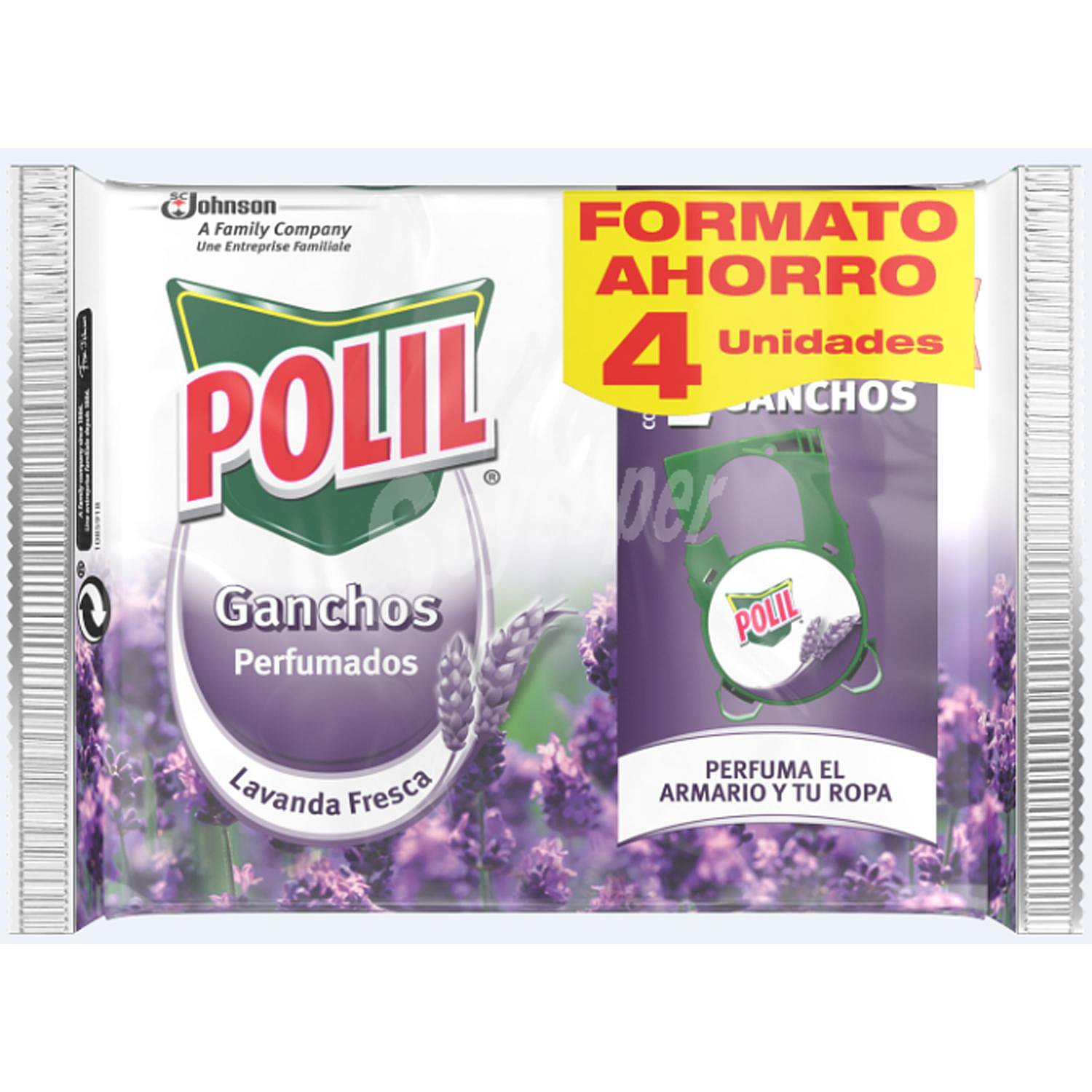 Colgador antipolillas perfumador lavanda fresca Polil