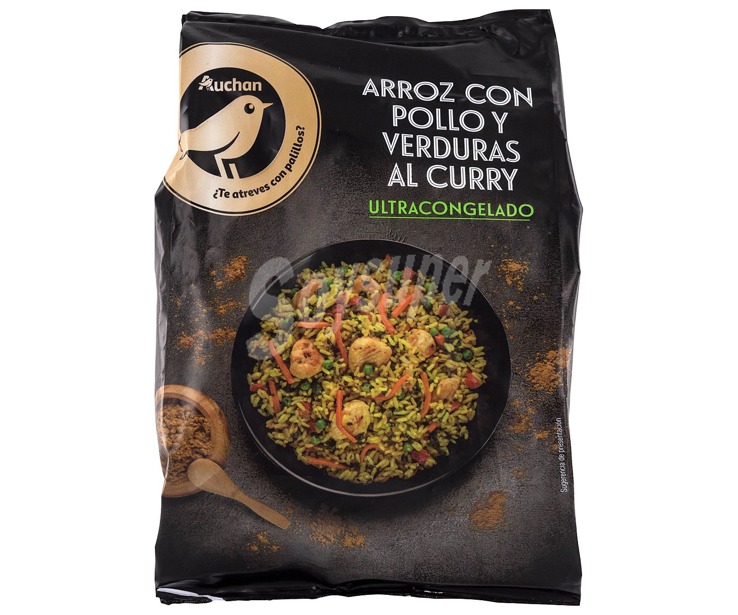 Alcampo gourmet Arroz ultracongelado con pollo y verduras al curry alcampo gourmet