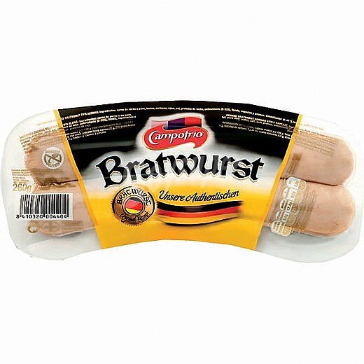 Salchichas cocidas Bratwurst Campofrío