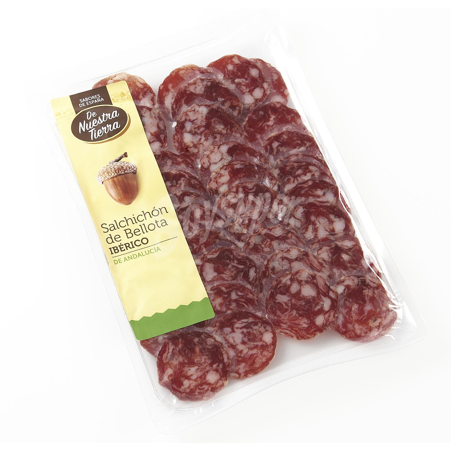 Salchichón Ibérico de Bellota Cular 50% Raza Ibérica en lonchas De Nuestra Tierra