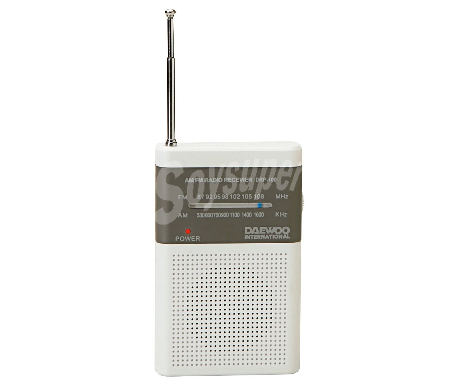 Radio portátil DRP-100 con altavoz, am/fm, salida auriculares con altavoz, am/fm, salida auriculares