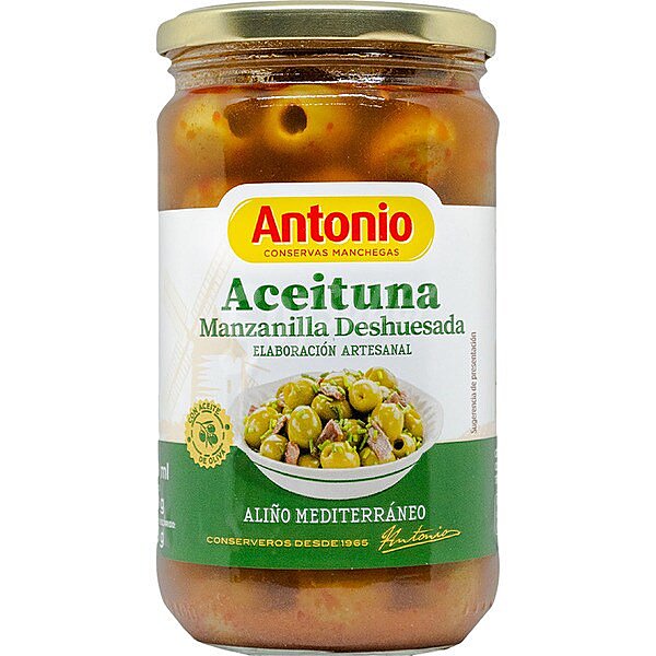 Aceitunas manzanilla sabor mediterraneo 