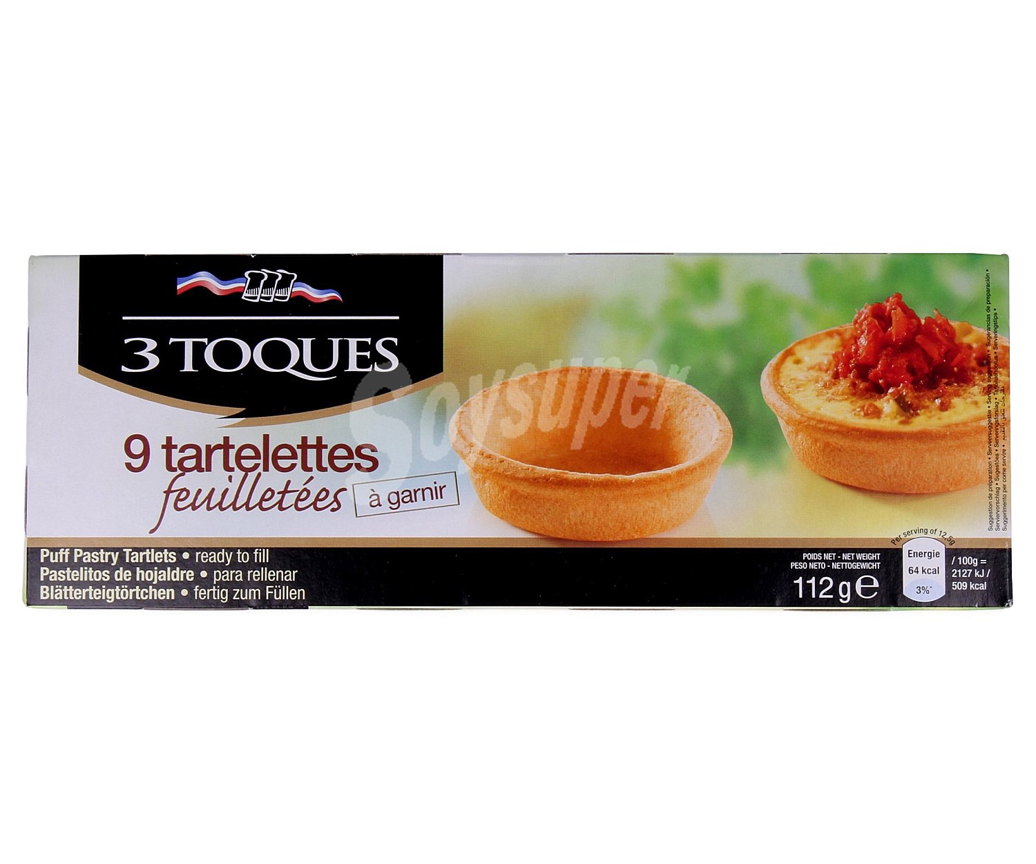 3 toques Tartaletas de hojaldre 3 toques