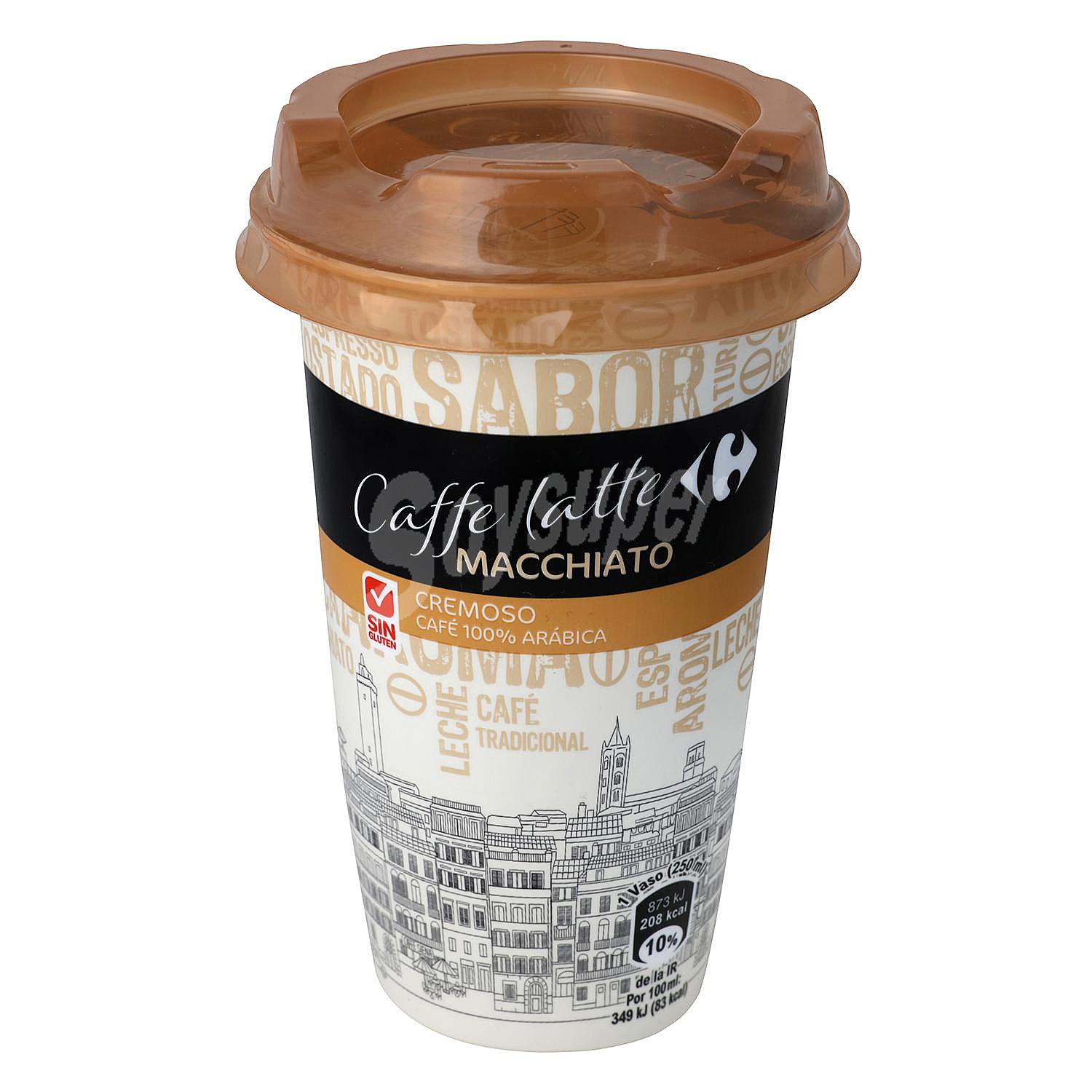 Café latte macchiatto Carrefour Sensation sin gluten