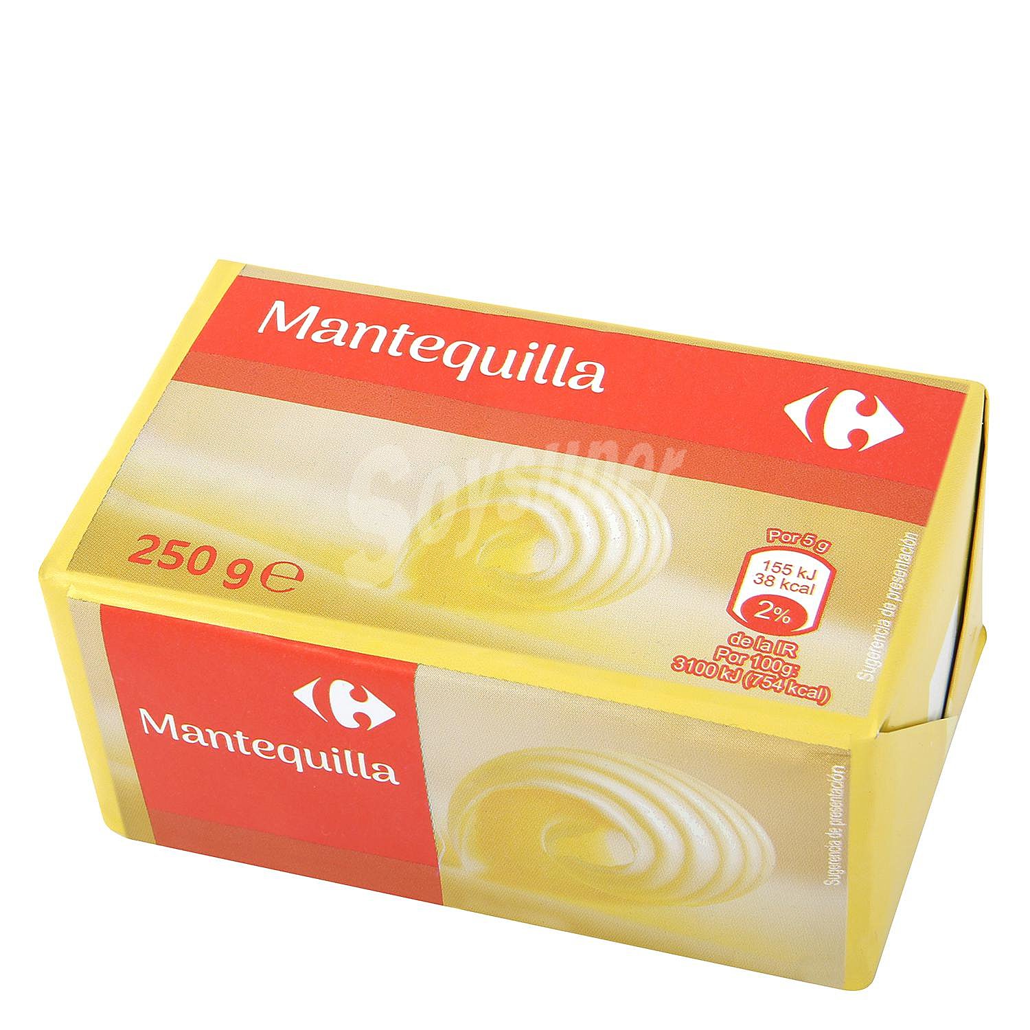 Mantequilla pastilla sin sal Carrefour