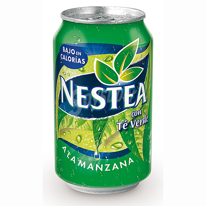 Bebida de té verde a la manzana