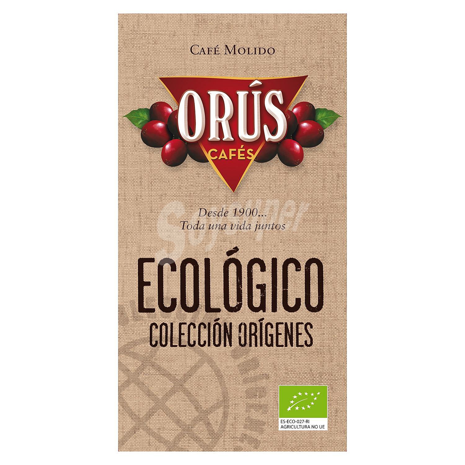 Café molido ecológico Colección Orígenes Orús