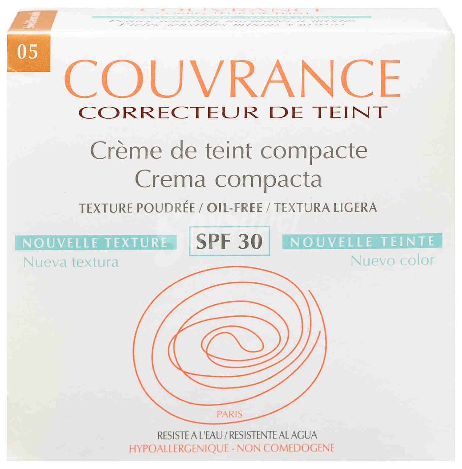 Avene maquillaje compacto bronceador o/f couvrance