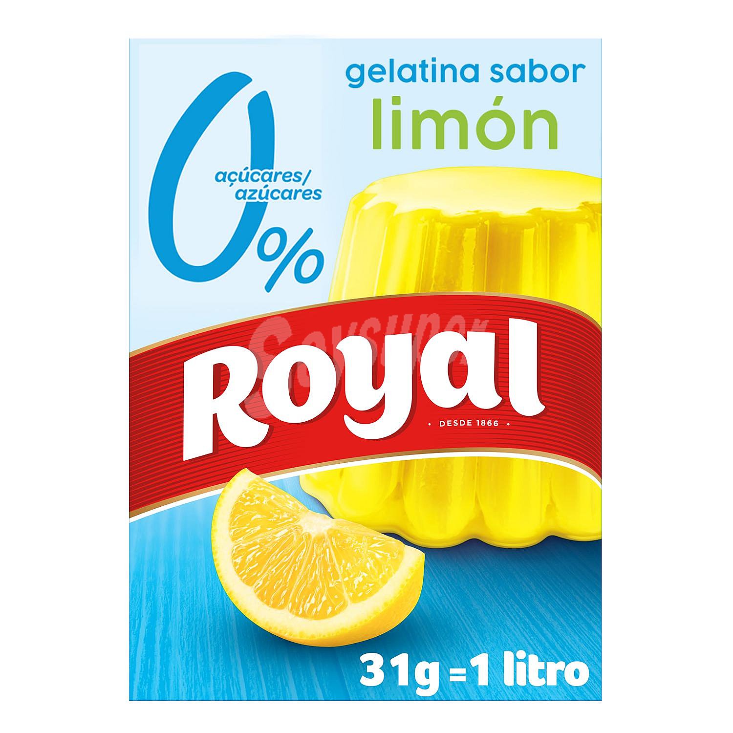 Gelatina en polvo sabor limón 0 %