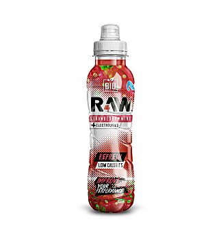 Bebida deportiva raw bio strawberry & mint