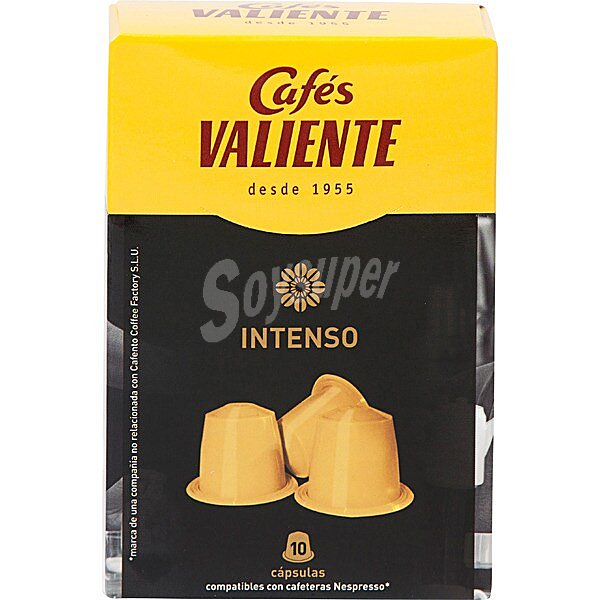 café natural intenso ápsulas compatible con cafetera Nespresso estuche 50 g