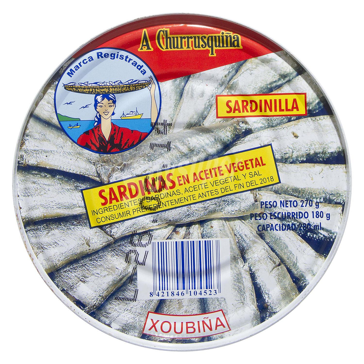 Sardinas en aceite vegetal