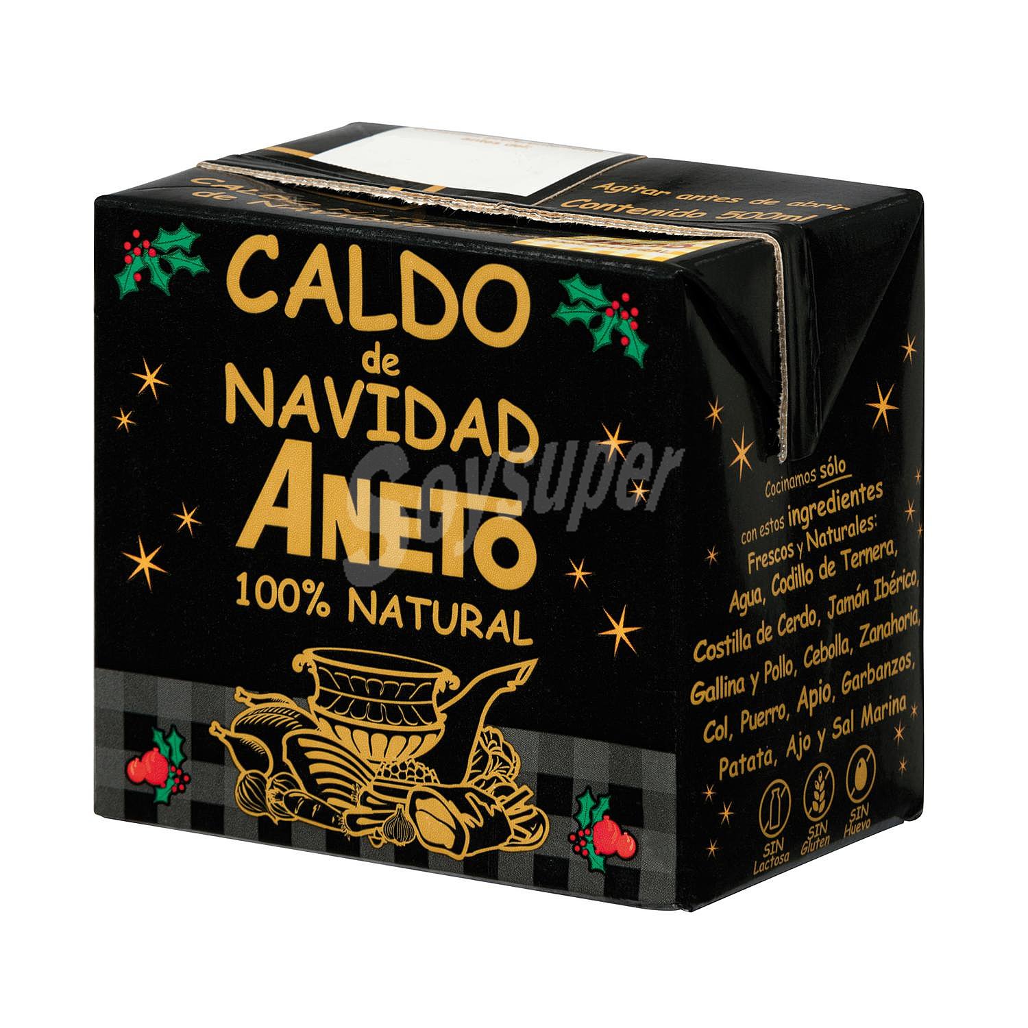 Caldo natural de Navidad Aneto sin gluten sin lactosa