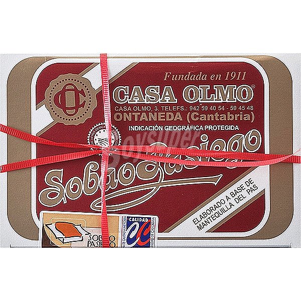 Sobaos pasiegos de mantequilla 12 unidades paquete 650 g