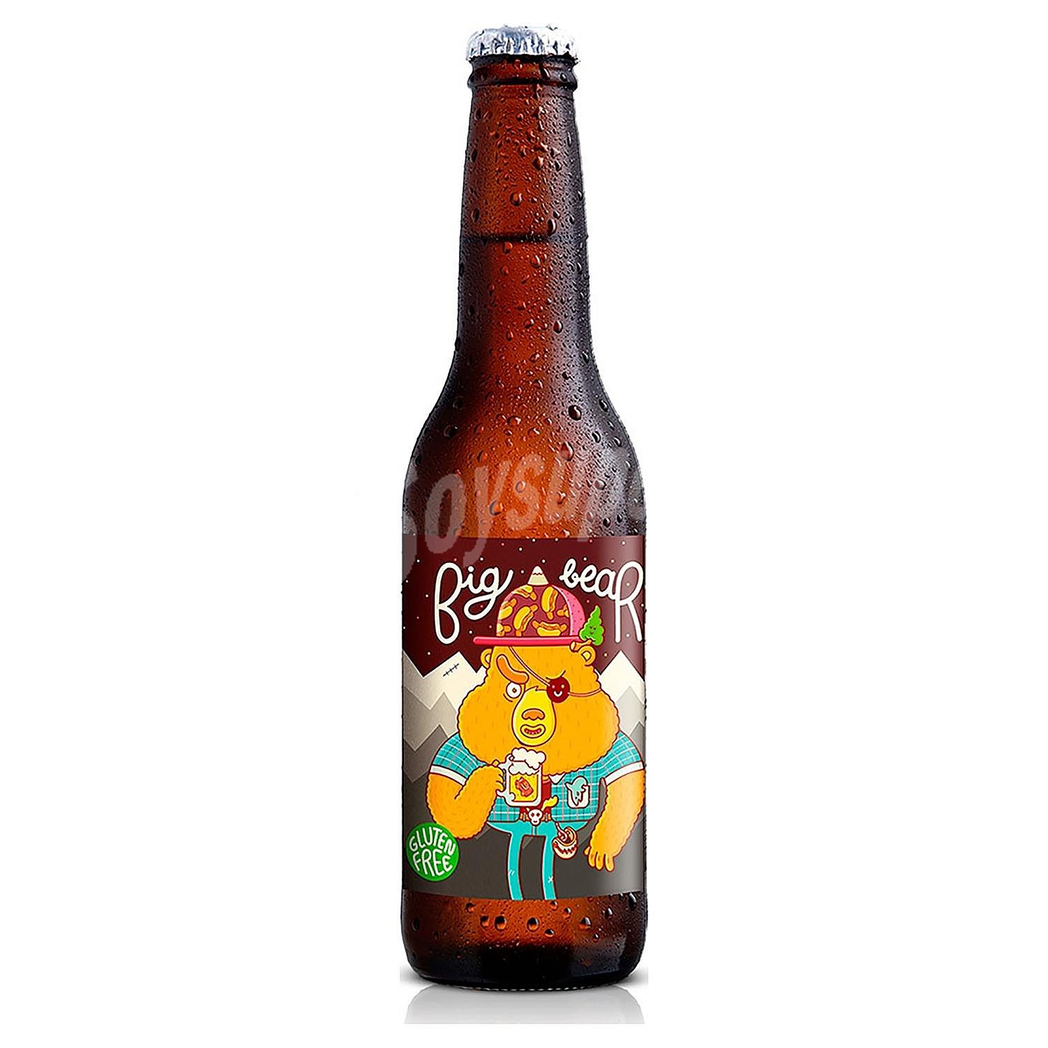 Cerveza Big Bear Barcelona Beer Company botella sin gluten