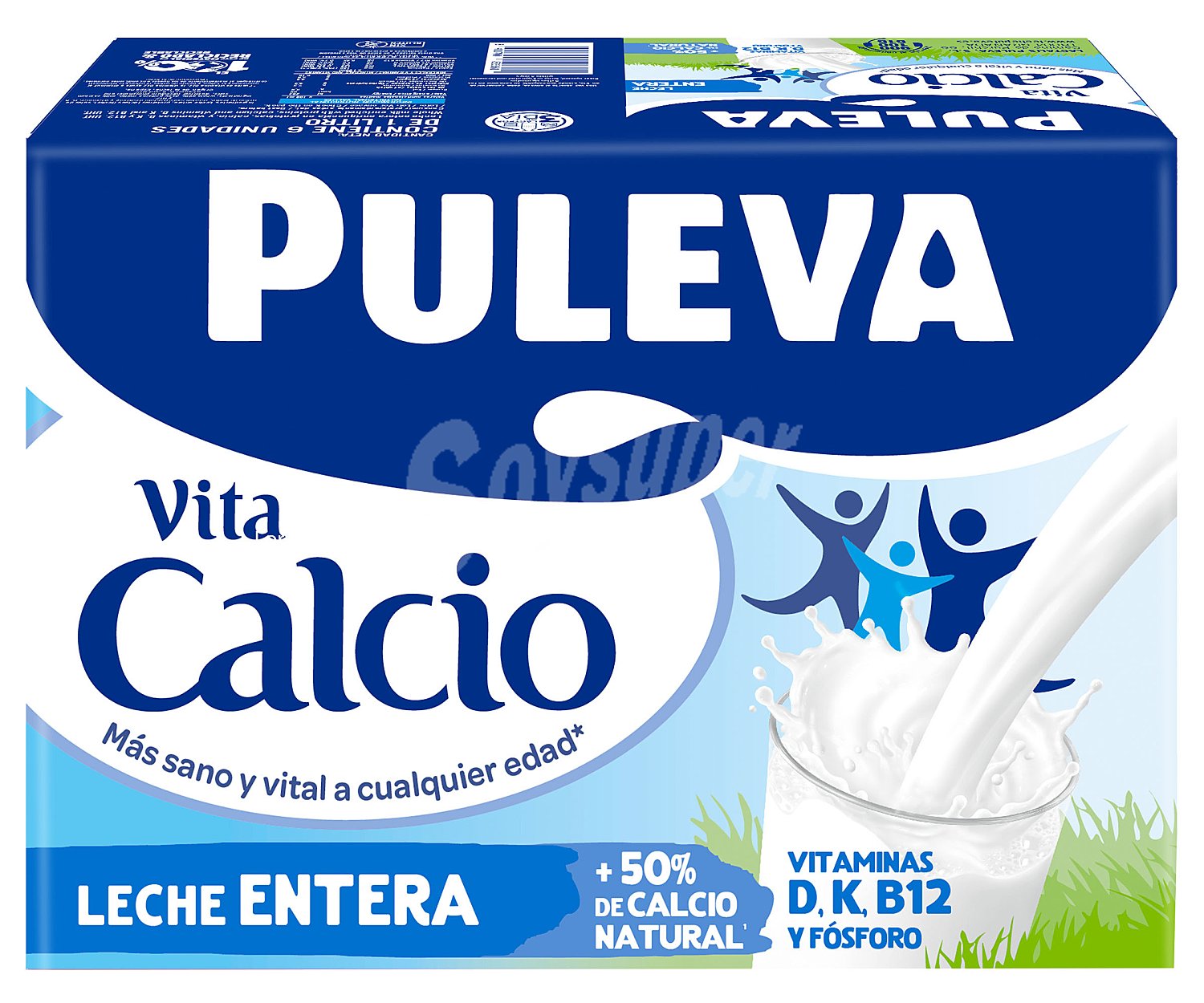 Leche entera calcio