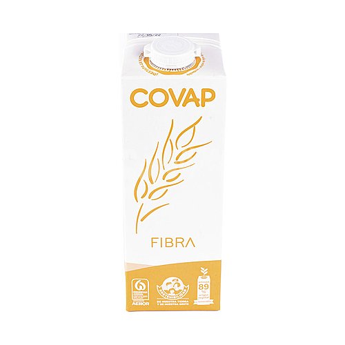 Covap Leche semidesnatada de origen español, enriquecida con fibra covap