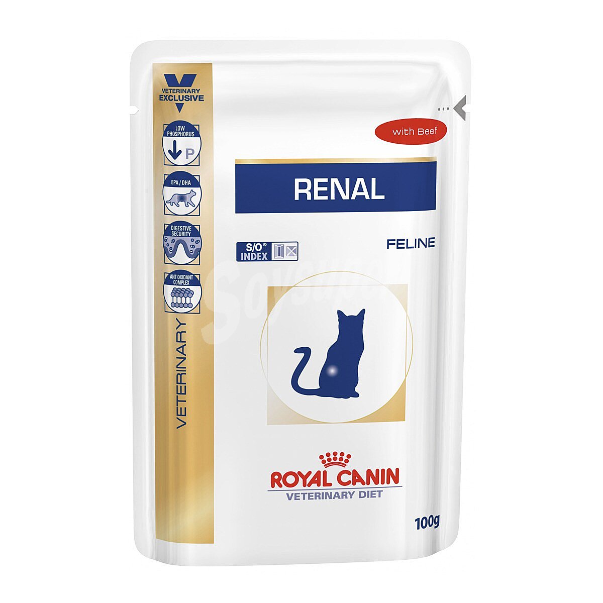 Comida húmeda para gatos Royal Canin Renal Dietas Veterinarias Ternera veterinary diet