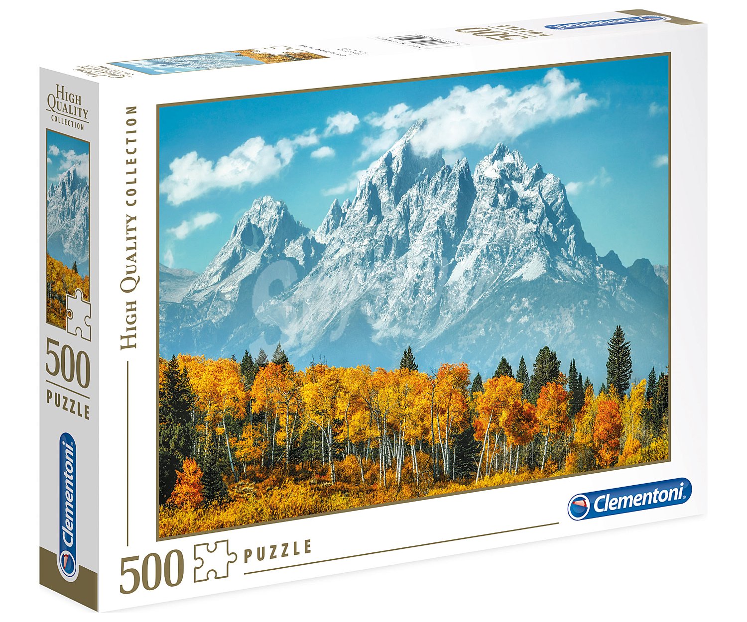 Puzzle Parque Nacional Grand Teton en invierno con 500 piezas, clementoni.