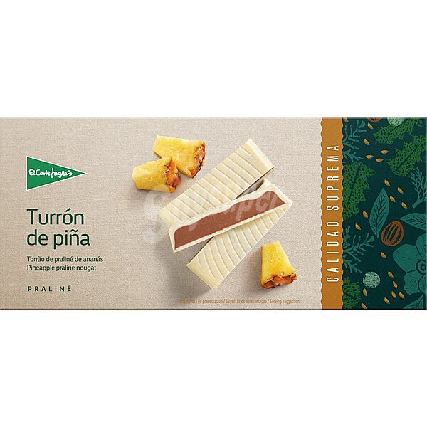 Turrón de piña Sin Gluten Calidad Suprema selection