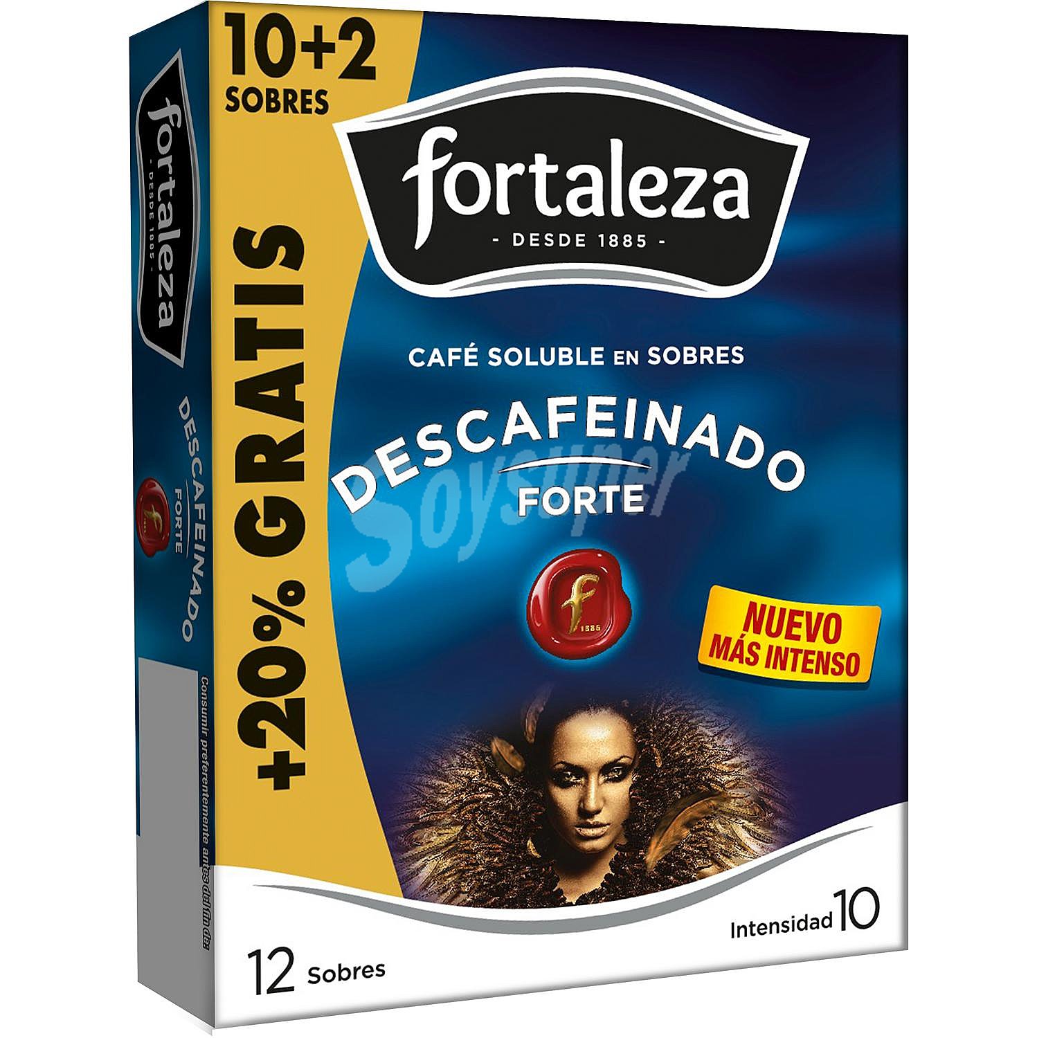 Café soluble descafeinado 10 sbs