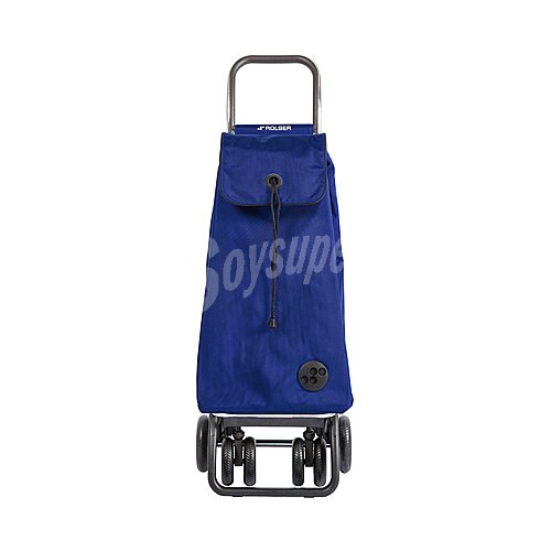 Carrito para la compra plegable de aluminio, 6 ruedas, 3 bolsillos, , color azul, Logis Tour rolser