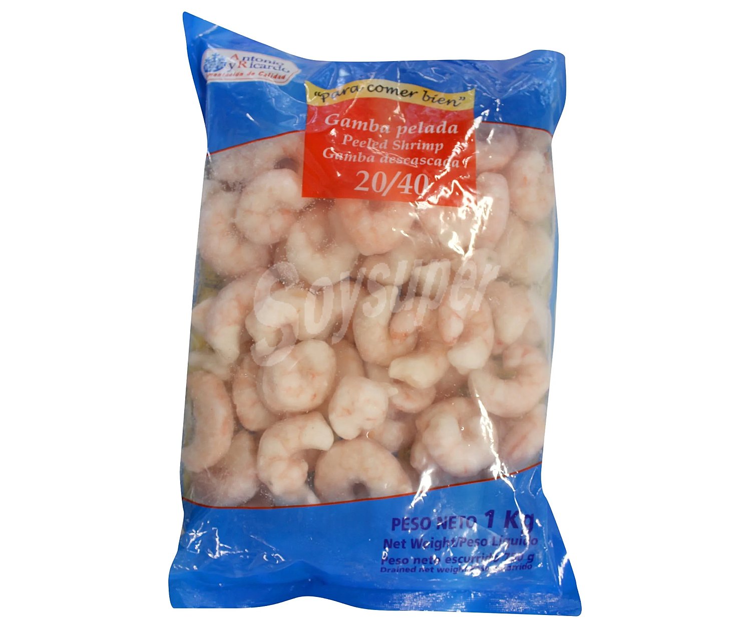 Confremar Gambas crudas peladas grandes 20/40 piezas confremar