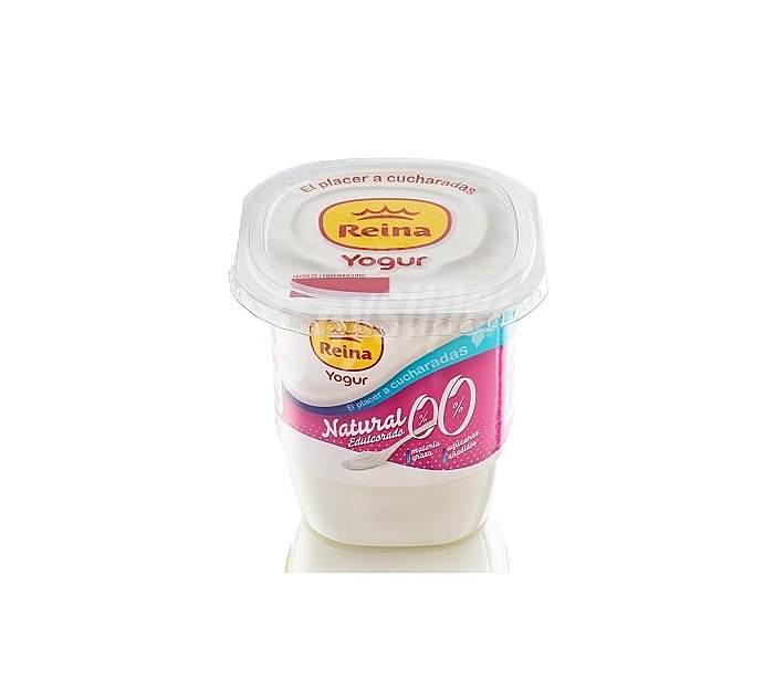 Yogur natural edulcorado desnatado 0% m.g. 0% azúcares añadidos