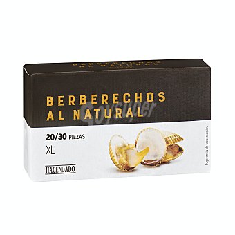 Berberechos natural xl (20/30 piezas)