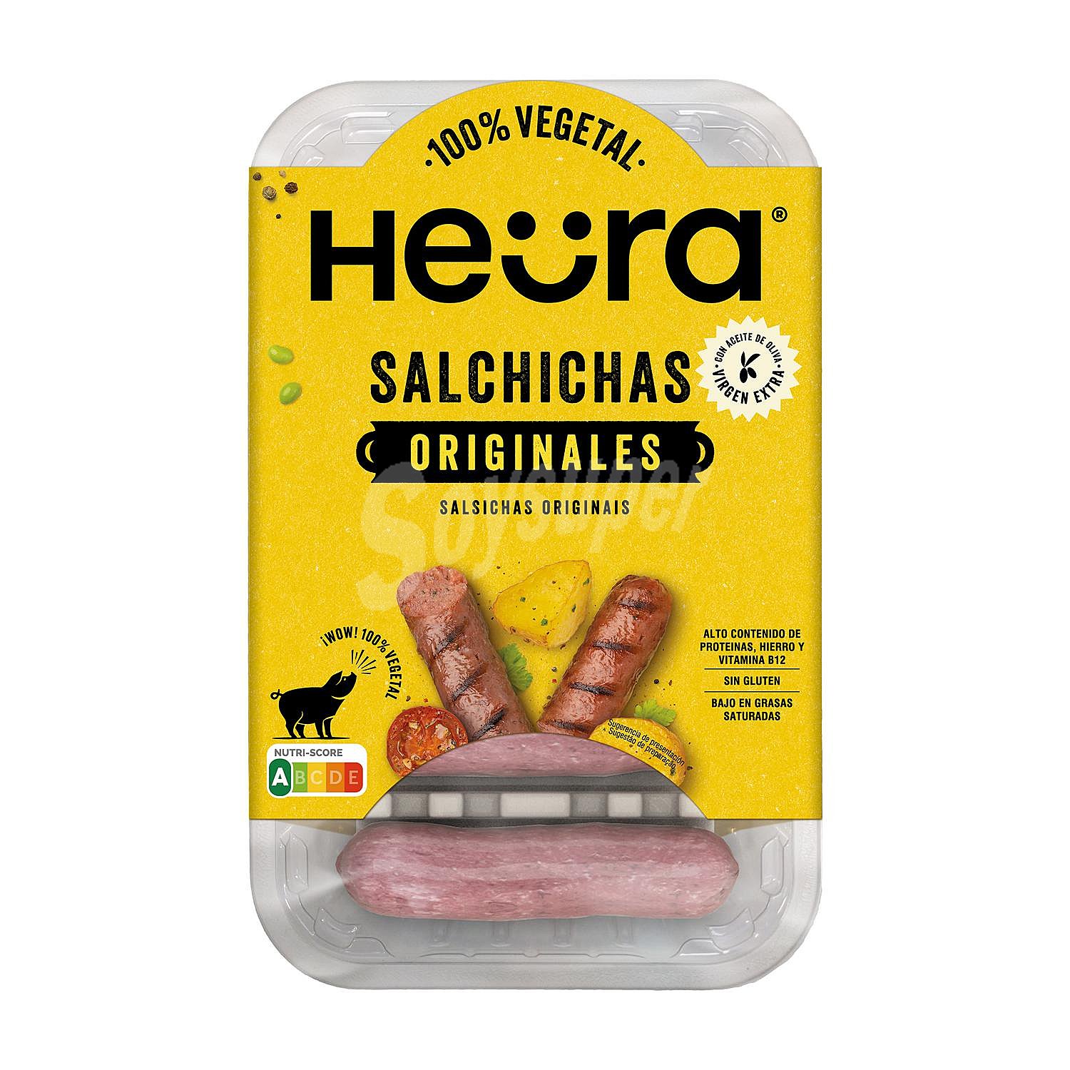 Salchichas veganas Heura sin gluten