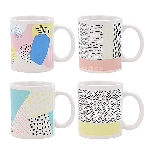 Taza New Art diseño abstracto de colores, , quid