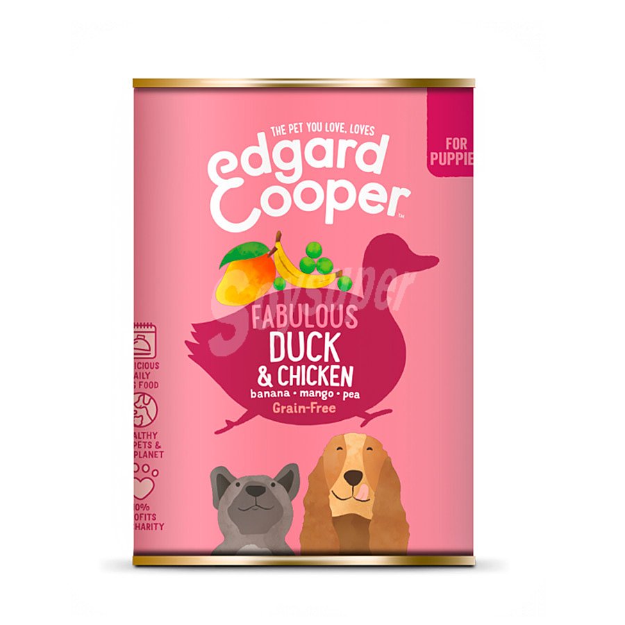 Comida húmeda para perros adultos con venado y pato Grain Free