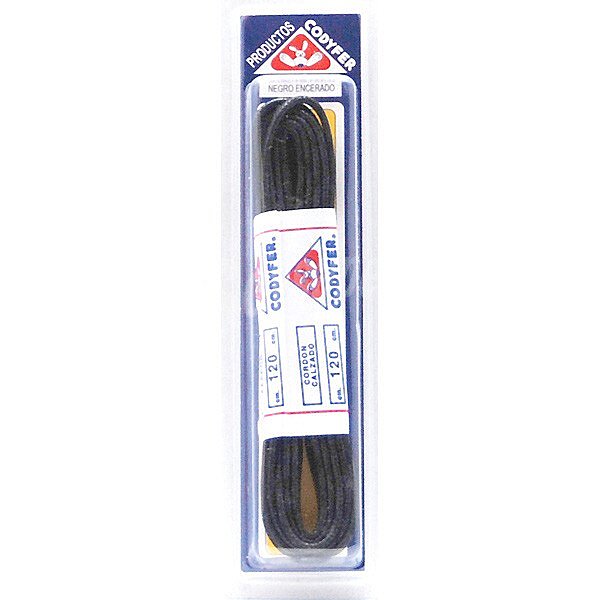 Cordones encerados negros 120 cm