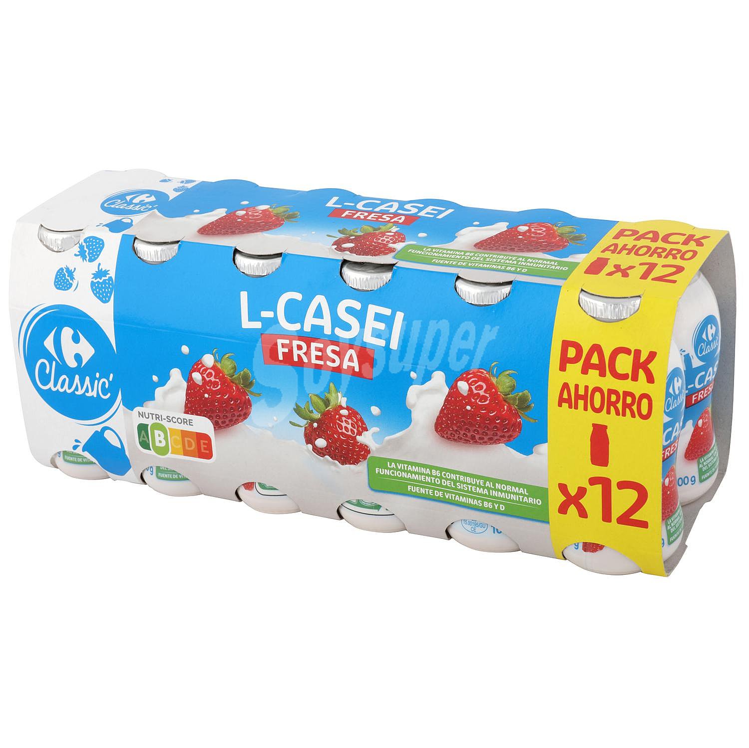 L.casei líquido con fresa Carrefour Classic'