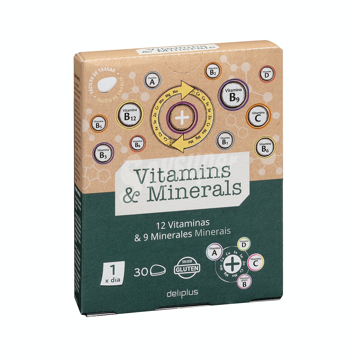 Comprimidos multivitaminas y minerales